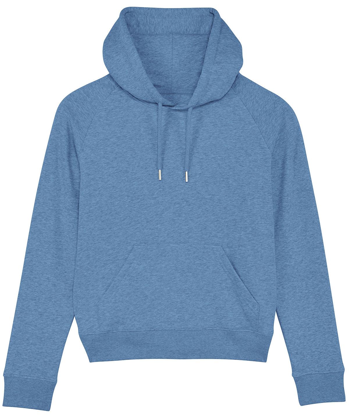 Mid Heather Blue - Women's Stella Trigger iconic hoodie sweatshirt (STSW148) Hoodies Stanley/Stella Conscious cold weather styles, Exclusives, Hoodies, Must Haves, New Colours For 2022, Organic & Conscious, Raladeal - Recently Added, Raladeal - Stanley Stella, Recycled, Stanley/ Stella, Women's Fashion Schoolwear Centres