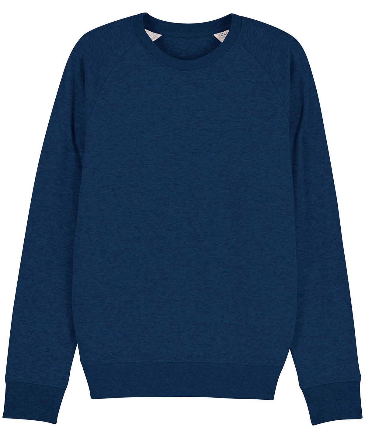 Black Heather Blue - Stroller, unisex iconic crew neck sweatshirt (STSM567) Sweatshirts Stanley/Stella Conscious cold weather styles, Exclusives, Must Haves, New Colours for 2021, New Colours For 2022, New Sizes for 2022, Organic & Conscious, Raladeal - Stanley Stella, Recycled, Stanley/ Stella, Sweatshirts Schoolwear Centres
