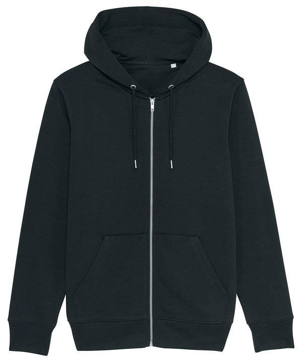 Black - Cultivator, unisex iconic zip-thru hoodie sweatshirt (STSM566) Hoodies Stanley/Stella Conscious cold weather styles, Exclusives, Hoodies, Must Haves, New Colours for 2021, New Colours For 2022, Organic & Conscious, Raladeal - Recently Added, Recycled Schoolwear Centres