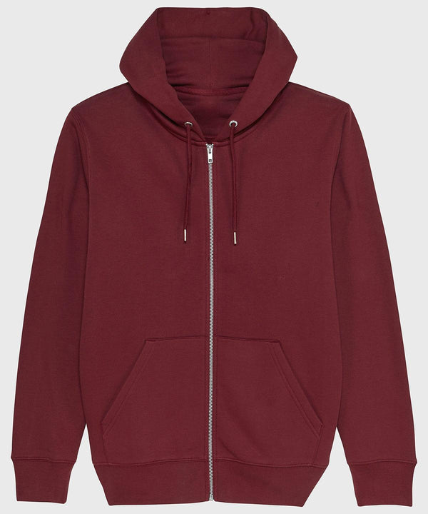 Burgundy - Cultivator, unisex iconic zip-thru hoodie sweatshirt (STSM566) Hoodies Stanley/Stella Conscious cold weather styles, Exclusives, Hoodies, Must Haves, New Colours for 2021, New Colours For 2022, Organic & Conscious, Raladeal - Recently Added, Recycled Schoolwear Centres