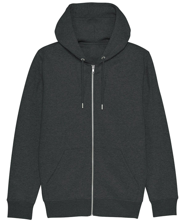Dark Heather Grey - Cultivator, unisex iconic zip-thru hoodie sweatshirt (STSM566) Hoodies Stanley/Stella Conscious cold weather styles, Exclusives, Hoodies, Must Haves, New Colours for 2021, New Colours For 2022, Organic & Conscious, Raladeal - Recently Added, Recycled Schoolwear Centres