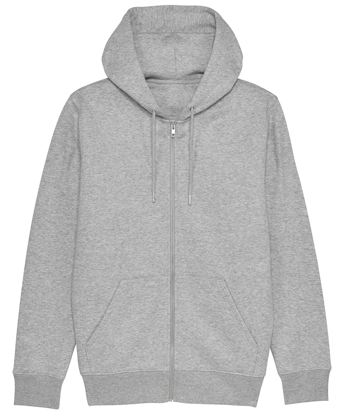 Heather Grey - Cultivator, unisex iconic zip-thru hoodie sweatshirt (STSM566) Hoodies Stanley/Stella Conscious cold weather styles, Exclusives, Hoodies, Must Haves, New Colours for 2021, New Colours For 2022, Organic & Conscious, Raladeal - Recently Added, Recycled Schoolwear Centres