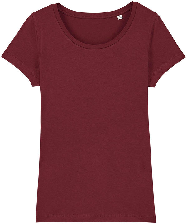 Burgundy - Women's Stella Lover iconic t-shirt (STTW017) T-Shirts Stanley/Stella Exclusives, Organic & Conscious, T-Shirts & Vests, Women's Fashion Schoolwear Centres