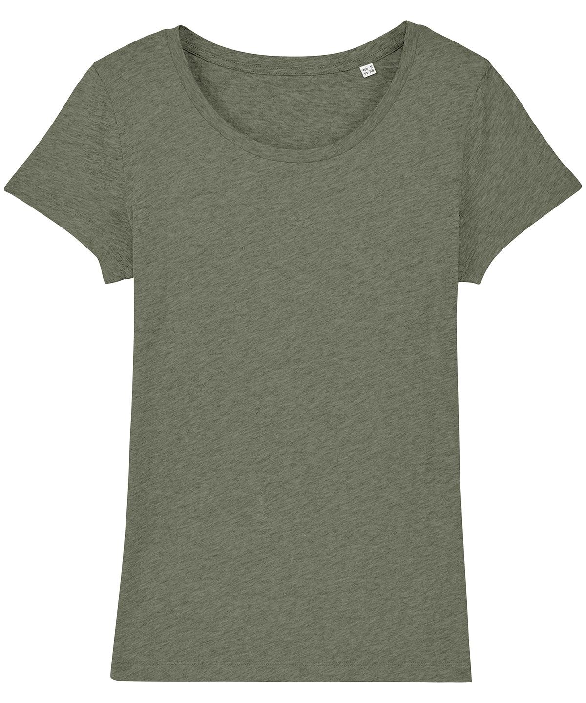 Mid Heather Khaki - Women's Stella Lover iconic t-shirt (STTW017) T-Shirts Stanley/Stella Exclusives, Organic & Conscious, T-Shirts & Vests, Women's Fashion Schoolwear Centres