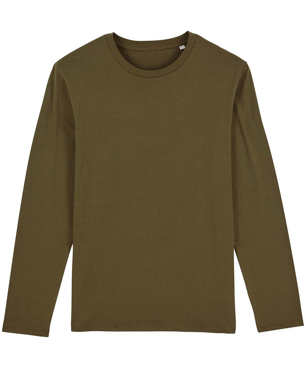 British Khaki - Stanley Shuffler iconic long sleeve t-shirt (STTM560) T-Shirts Stanley/Stella Exclusives, Must Haves, Organic & Conscious, Plus Sizes, T-Shirts & Vests Schoolwear Centres