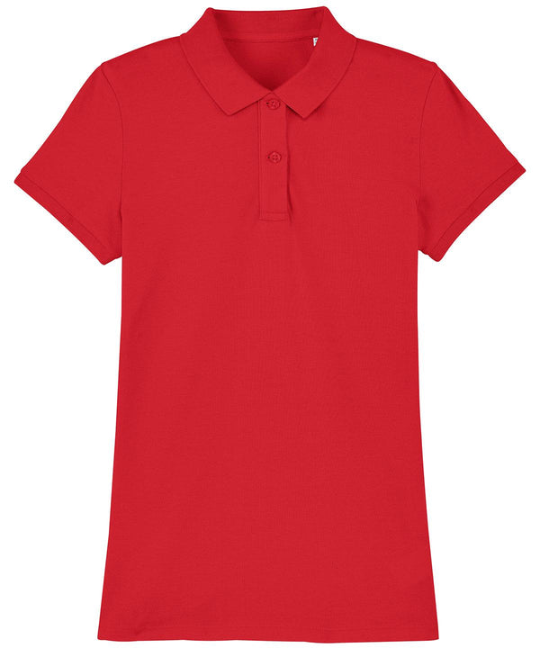 Red* - Women's Stella Devoter polo (STPW034) Polos Stanley/Stella Exclusives, New Colours for 2021, Organic & Conscious, Polos & Casual, Women's Fashion Schoolwear Centres