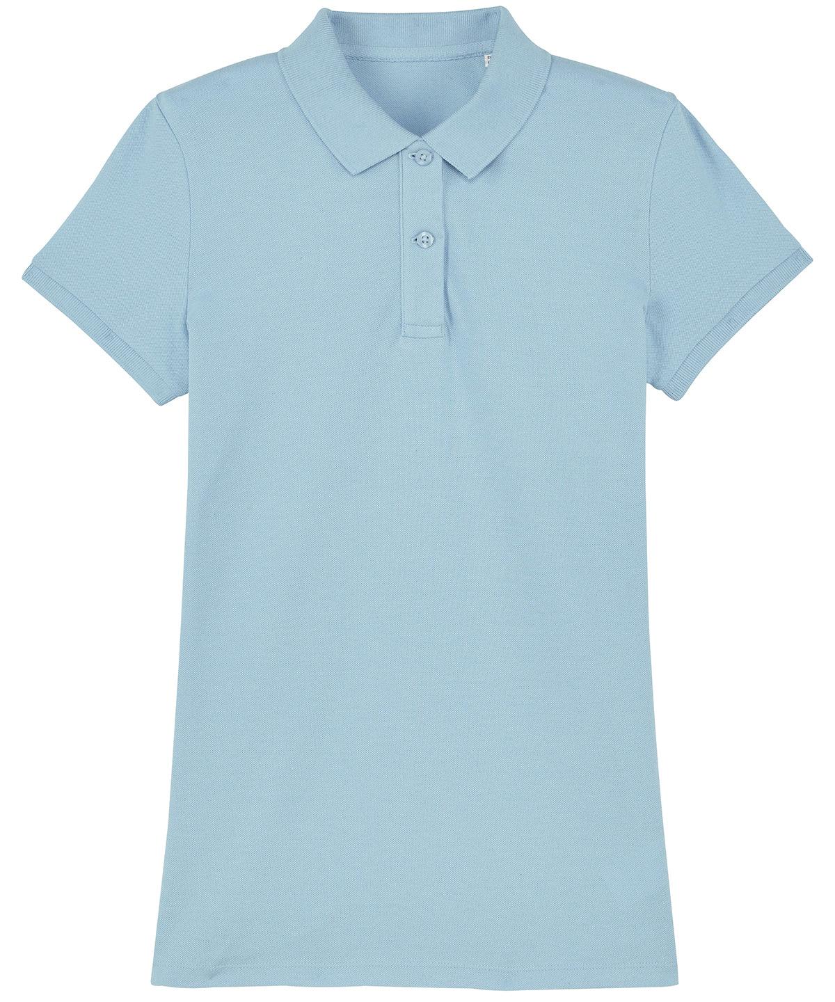 Sky Blue - Women's Stella Devoter polo (STPW034) Polos Stanley/Stella Exclusives, New Colours for 2021, Organic & Conscious, Polos & Casual, Women's Fashion Schoolwear Centres