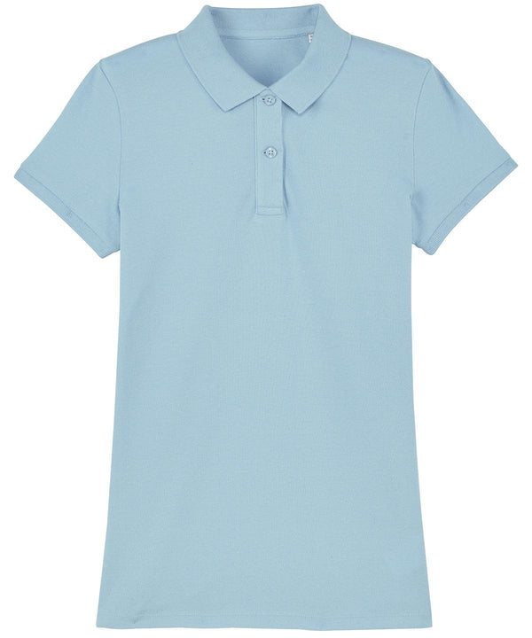 Sky Blue - Women's Stella Devoter polo (STPW034) Polos Stanley/Stella Exclusives, New Colours for 2021, Organic & Conscious, Polos & Casual, Women's Fashion Schoolwear Centres