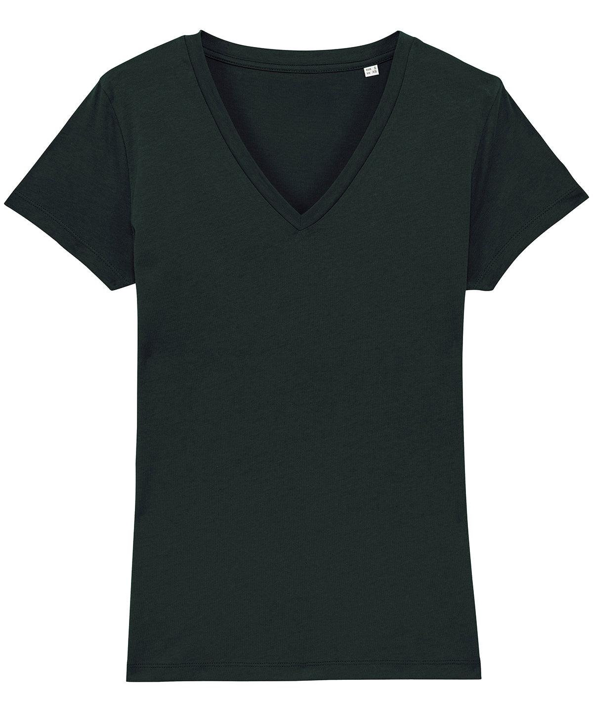 Black* - Women's Stella Evoker v-neck t-shirt (STTW023) T-Shirts Stanley/Stella Exclusives, Must Haves, Organic & Conscious, Raladeal - Stanley Stella, T-Shirts & Vests, Women's Fashion Schoolwear Centres