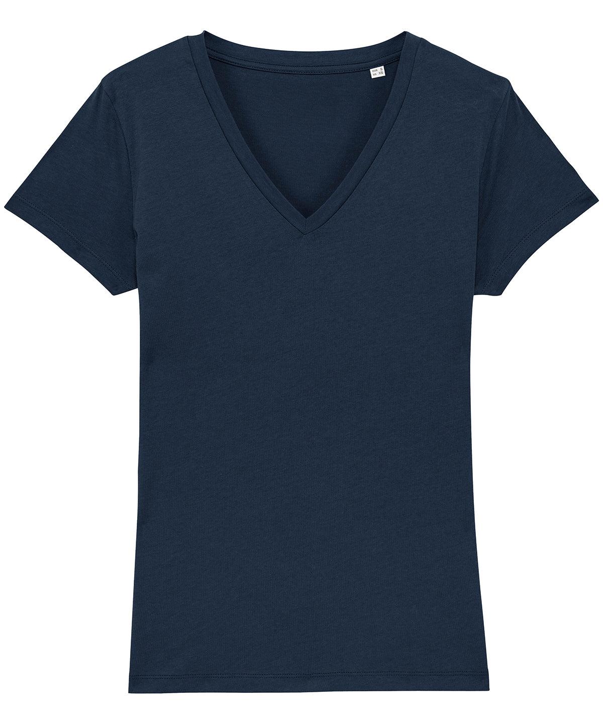 French Navy* - Women's Stella Evoker v-neck t-shirt (STTW023) T-Shirts Stanley/Stella Exclusives, Must Haves, Organic & Conscious, Raladeal - Stanley Stella, T-Shirts & Vests, Women's Fashion Schoolwear Centres