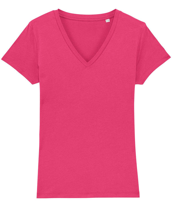 Raspberry - Women's Stella Evoker v-neck t-shirt (STTW023) T-Shirts Stanley/Stella Exclusives, Must Haves, Organic & Conscious, Raladeal - Stanley Stella, T-Shirts & Vests, Women's Fashion Schoolwear Centres