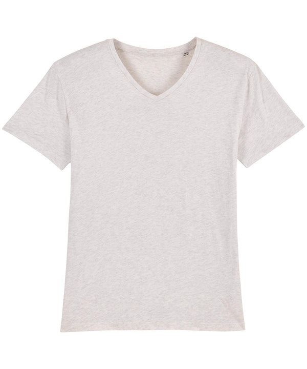 Cream Heather Grey - Stanley Presenter v-neck t-shirt (STTM562) T-Shirts Stanley/Stella Exclusives, Organic & Conscious, Raladeal - Stanley Stella, T-Shirts & Vests Schoolwear Centres