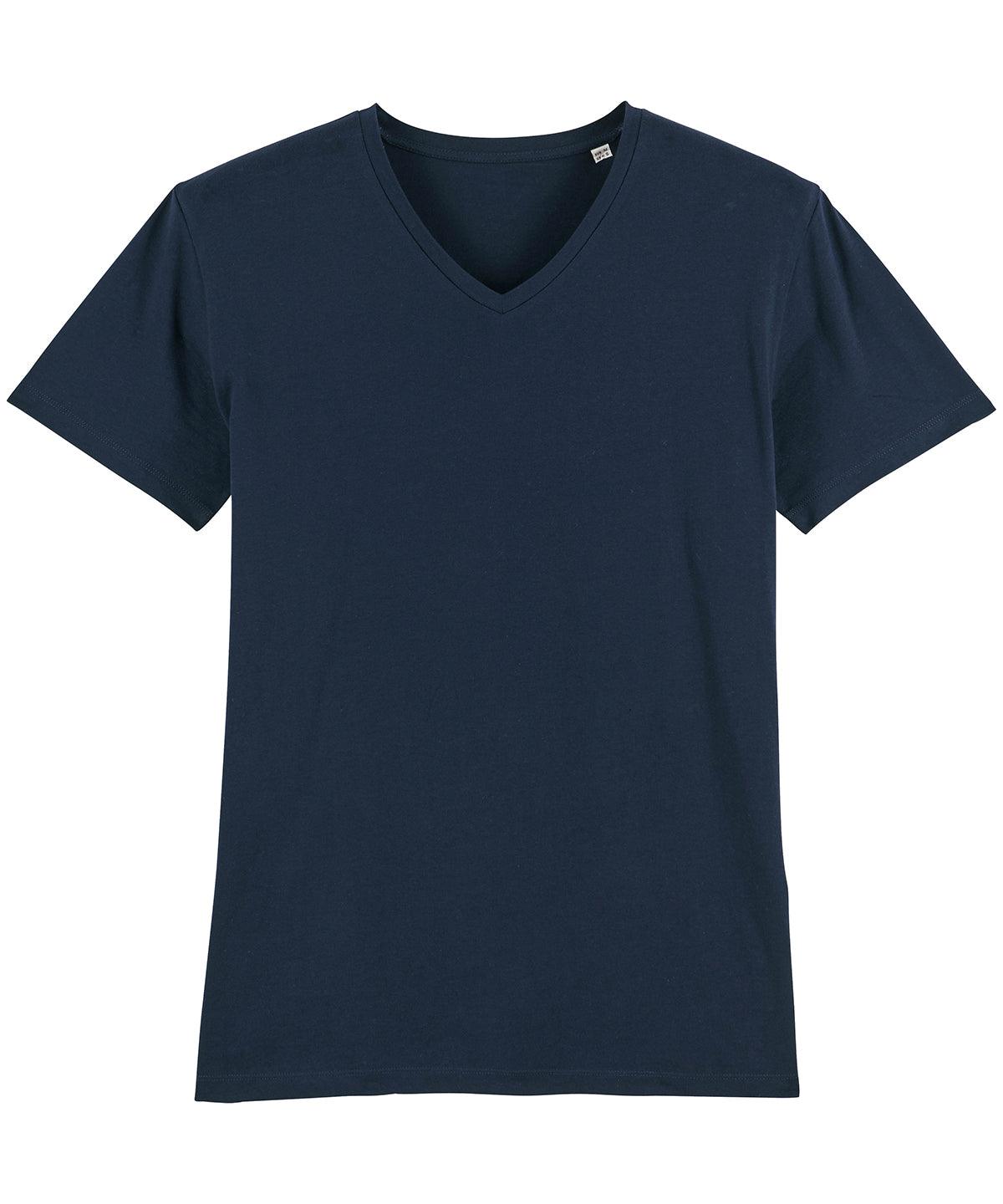 French Navy - Stanley Presenter v-neck t-shirt (STTM562) T-Shirts Stanley/Stella Exclusives, Organic & Conscious, Raladeal - Stanley Stella, T-Shirts & Vests Schoolwear Centres