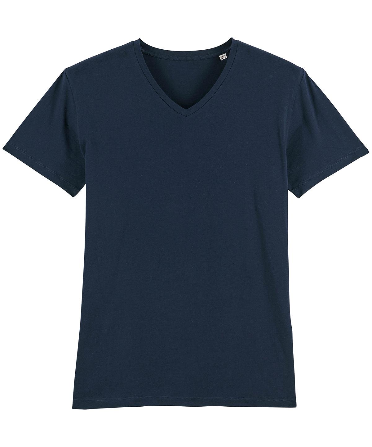 French Navy - Stanley Presenter v-neck t-shirt (STTM562) T-Shirts Stanley/Stella Exclusives, Organic & Conscious, Raladeal - Stanley Stella, T-Shirts & Vests Schoolwear Centres