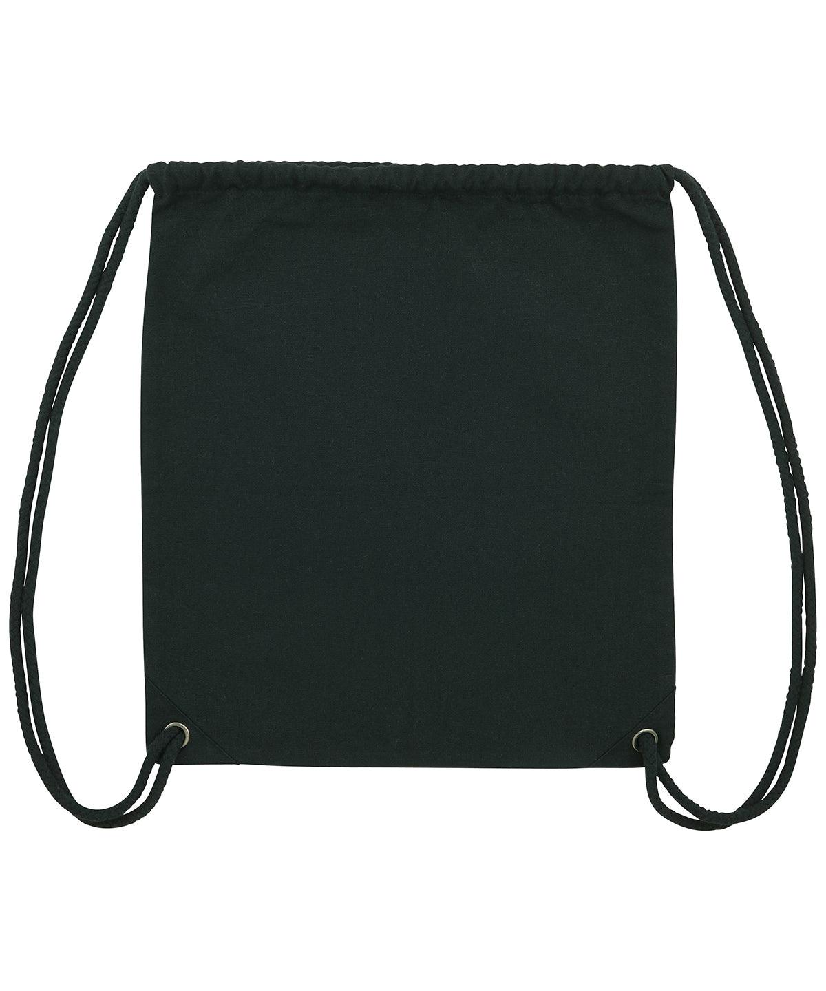 Black - Woven gym bag (STAU763) Bags Stanley/Stella Bags & Luggage, Exclusives, Organic & Conscious, Recycled Schoolwear Centres