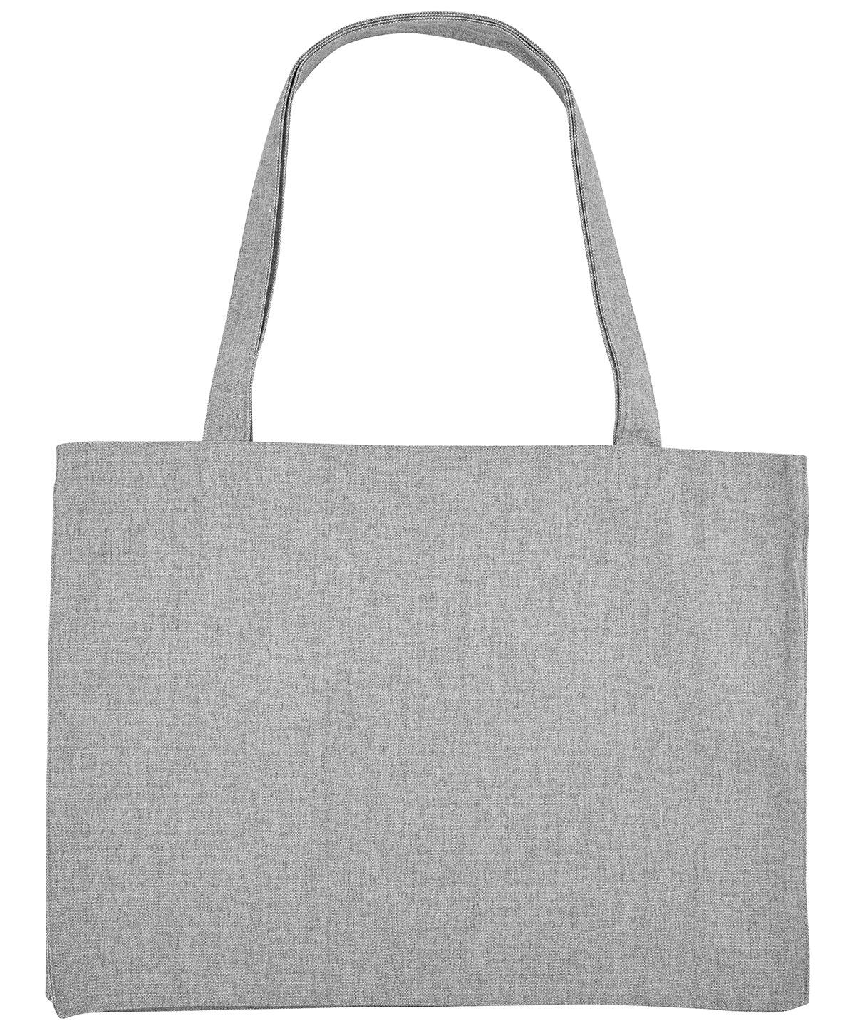 Heather Grey - Woven shopping bag (STAU762) Bags Stanley/Stella Bags & Luggage, Exclusives, Must Haves, Organic & Conscious, Recycled, Summer Accessories Schoolwear Centres