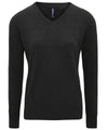 Women's cotton blend v-neck sweater