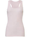 Soft Pink - 2x1 Rib racerback longer length tank top Vests Bella Canvas Longer Length, Rebrandable, T-Shirts & Vests, Women's Fashion Schoolwear Centres