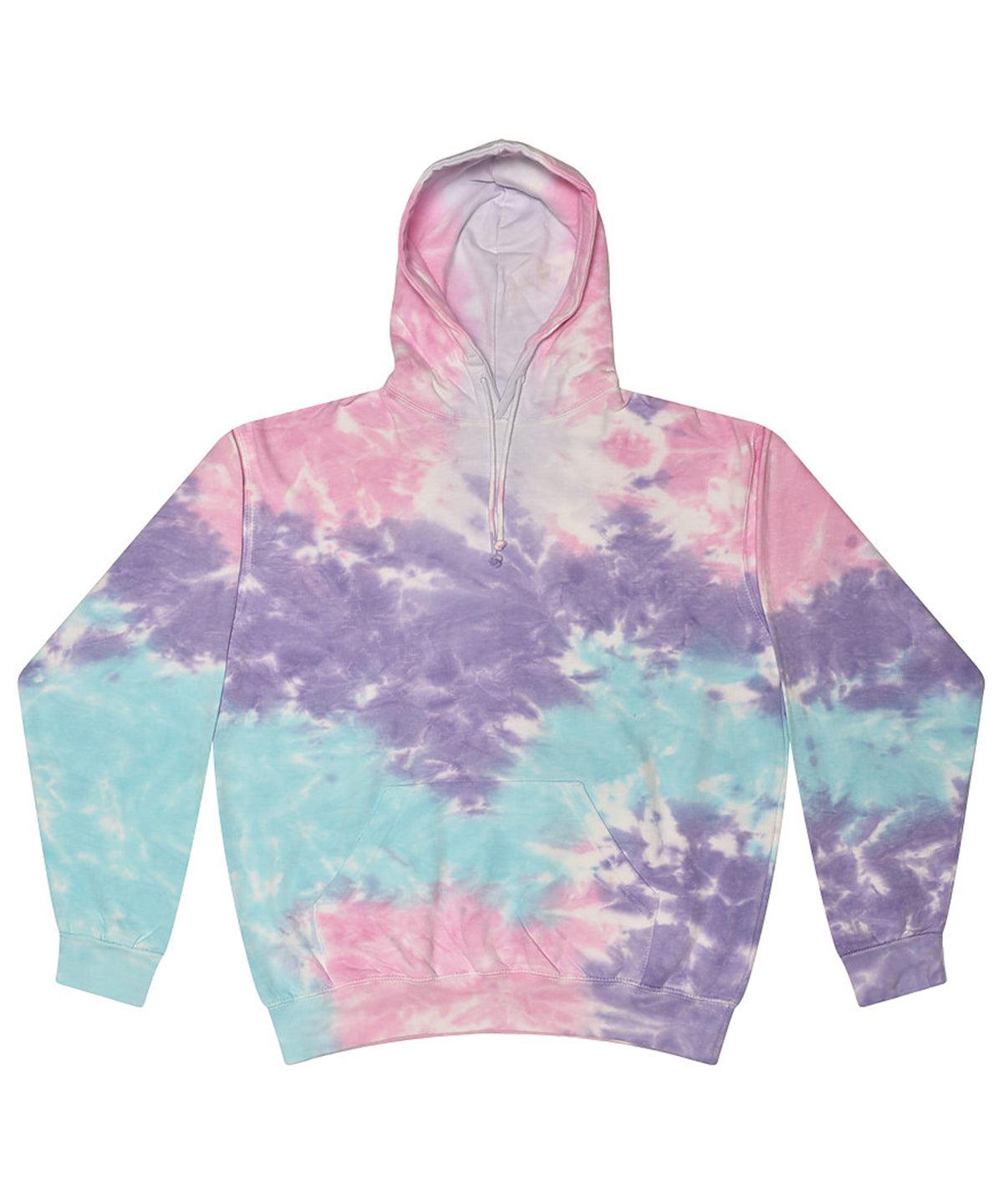 Cotton Candy - Rainbow tie-dye hoodie Hoodies Colortone Festival, Home of the hoodie, Hoodies, Oversized, Pastels and Tie Dye Schoolwear Centres