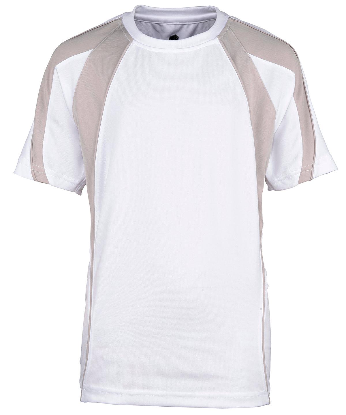 White/Grey - Rhino sports tee - juniors T-Shirts Rhino Sports & Leisure, T-Shirts & Vests Schoolwear Centres