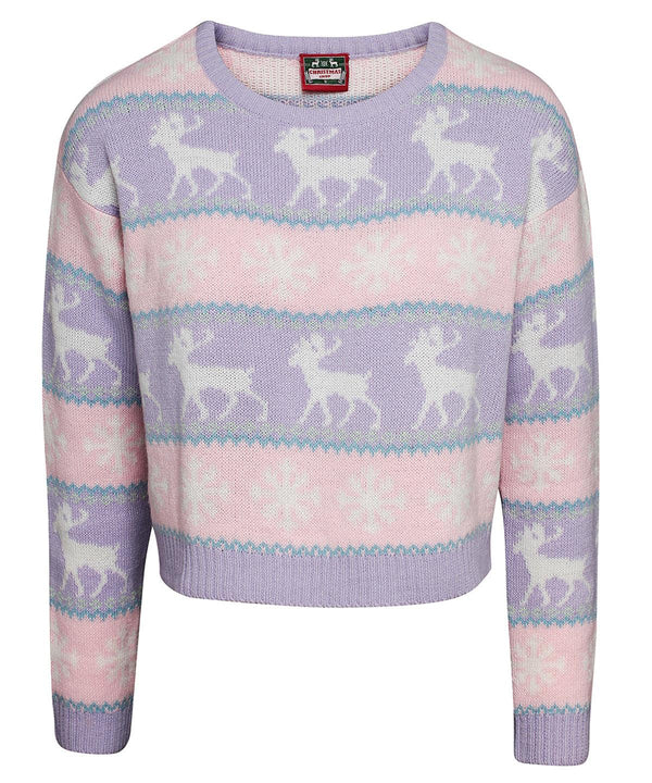 Pastel - Women's boxy Nordic jumper Knitted Jumpers The Christmas Shop Christmas Schoolwear Centres