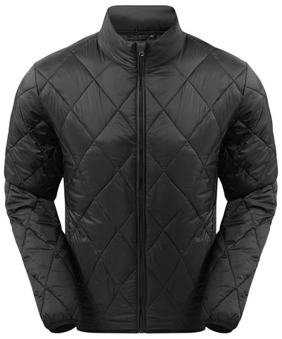 Black - Diamond pane padded Jacket Jackets 2786 Directory, Jackets & Coats, Padded & Insulation, Padded Perfection, Plus Sizes, Rebrandable Schoolwear Centres