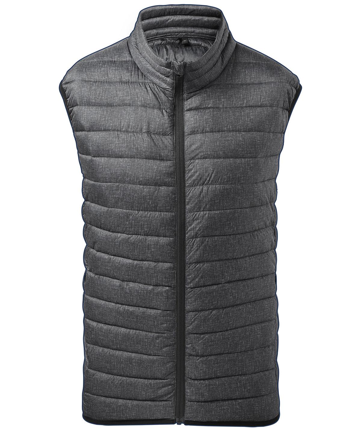 Charcoal Melange - Melange padded gilet Body Warmers 2786 Alfresco Dining, Directory, Gilets and Bodywarmers, Jackets & Coats, Outdoor Dining, Padded & Insulation, Plus Sizes, Rebrandable Schoolwear Centres