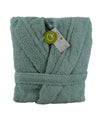 Green - ARTG® organic bathrobe with hood Robes A&R Towels Directory, Homewares & Towelling, Must Haves, Organic & Conscious, Resortwear Schoolwear Centres