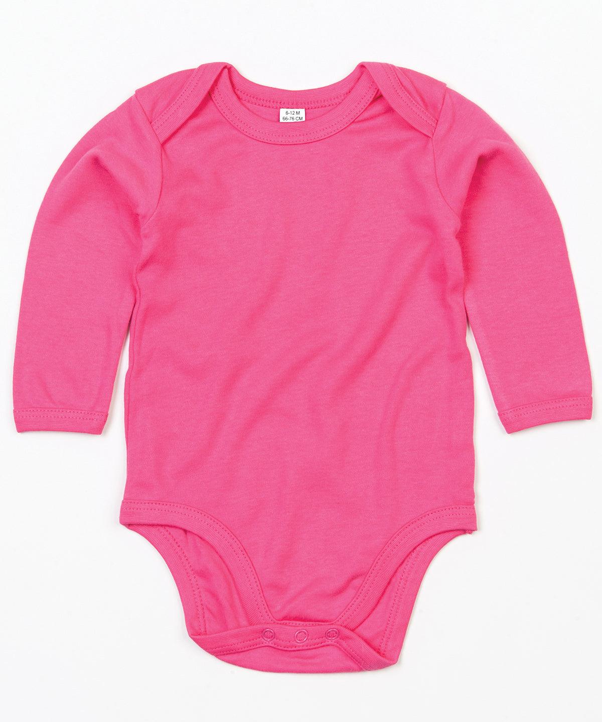 Organic Fuchsia - Baby organic long sleeve bodysuit Bodysuits Babybugz Baby & Toddler, Crafting, Directory, Must Haves, Organic & Conscious, Rebrandable Schoolwear Centres