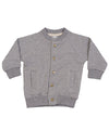 Heather Grey Melange - Baby bomber jacket Jackets Babybugz Baby & Toddler, Directory, Jackets & Coats, Organic & Conscious, Rebrandable, Recycled Schoolwear Centres