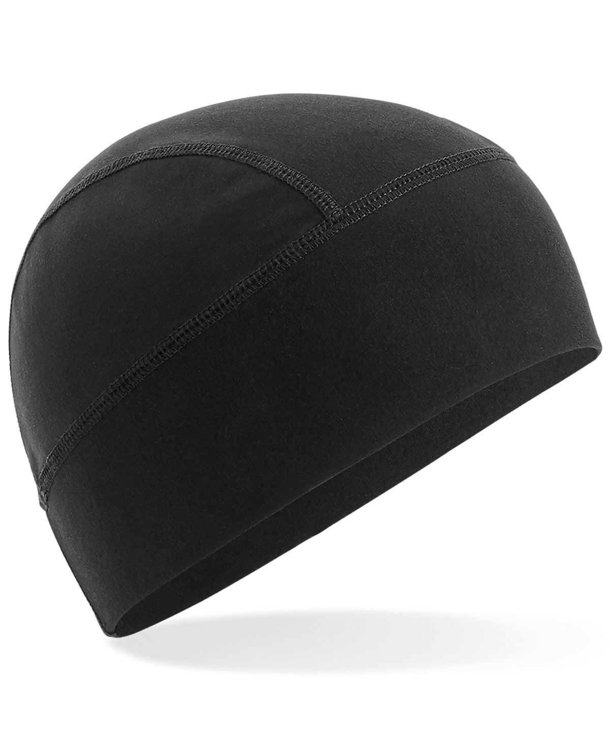 Black - Softshell sports tech beanie Hats Beechfield Activewear & Performance, Directory, Headwear, Winter Essentials Schoolwear Centres