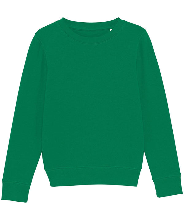 Varsity Green - Kids mini Changer iconic crew neck sweatshirt (STSK913) Sweatshirts Stanley/Stella Conscious cold weather styles, Exclusives, Junior, Must Haves, New Colours for 2021, New Colours For 2022, Organic & Conscious, Recycled, Stanley/ Stella, Sweatshirts Schoolwear Centres