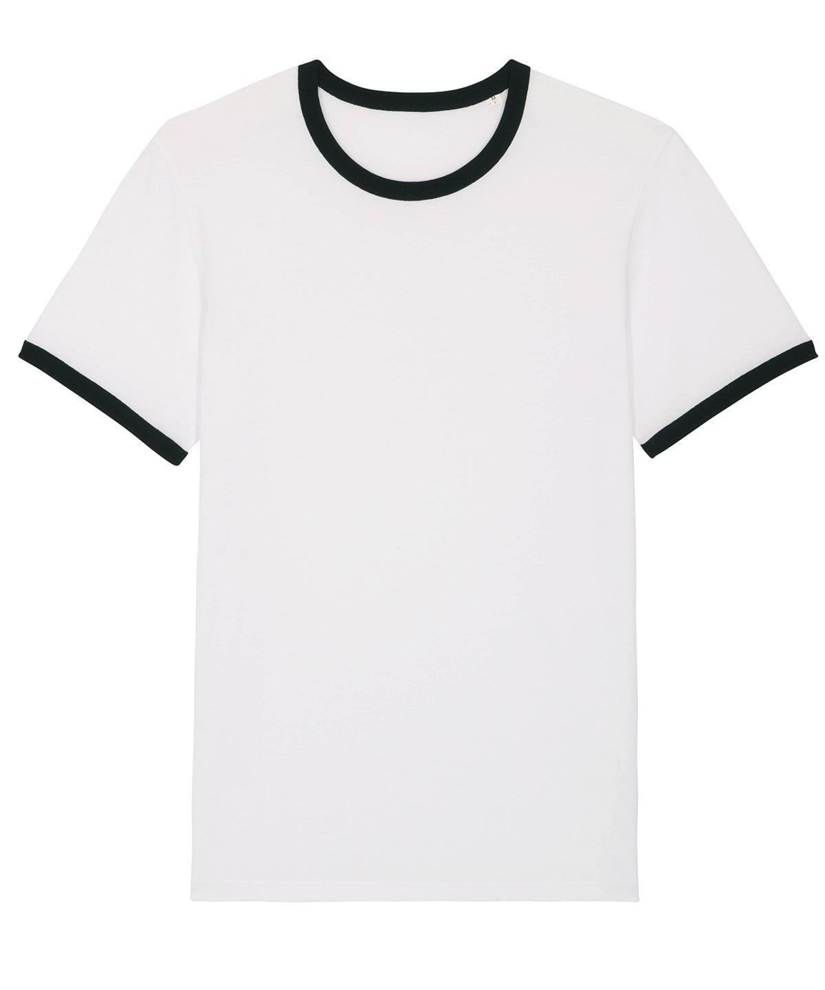 White/Black - Ringer unisex t-shirt (STTU827) T-Shirts Stanley/Stella Directory, Exclusives, Organic & Conscious, Raladeal - Recently Added, Raladeal - Stanley Stella, Rebrandable, Stanley/ Stella, T-Shirts & Vests Schoolwear Centres