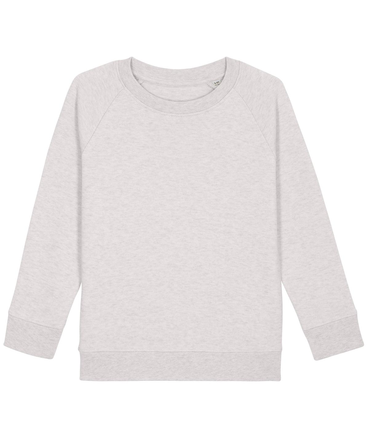 Cream Heather Grey - Kids mini Scouter iconic crew neck sweatshirt (STSK916) Sweatshirts Stanley/Stella Directory, Exclusives, Junior, New Colours for 2021, Organic & Conscious, Raladeal - Recently Added, Raladeal - Stanley Stella, Rebrandable, Recycled, Stanley/ Stella, Sweatshirts Schoolwear Centres