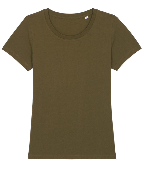 British Khaki - Women's Stella Expresser iconic fitted t-shirt (STTW032) T-Shirts Stanley/Stella Directory, Exclusives, Must Haves, New Colours For 2022, Organic & Conscious, Raladeal - Stanley Stella, Rebrandable, Stanley/ Stella, T-Shirts & Vests, Women's Fashion Schoolwear Centres