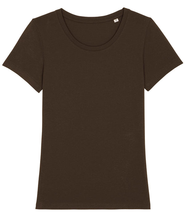 Deep Chocolate - Women's Stella Expresser iconic fitted t-shirt (STTW032) T-Shirts Stanley/Stella Directory, Exclusives, Must Haves, New Colours For 2022, Organic & Conscious, Raladeal - Stanley Stella, Rebrandable, Stanley/ Stella, T-Shirts & Vests, Women's Fashion Schoolwear Centres