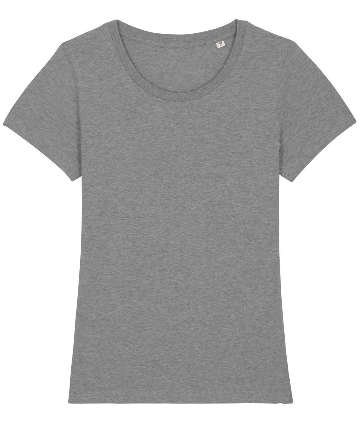 Mid Heather Grey - Women's Stella Expresser iconic fitted t-shirt (STTW032) T-Shirts Stanley/Stella Directory, Exclusives, Must Haves, New Colours For 2022, Organic & Conscious, Raladeal - Stanley Stella, Rebrandable, Stanley/ Stella, T-Shirts & Vests, Women's Fashion Schoolwear Centres