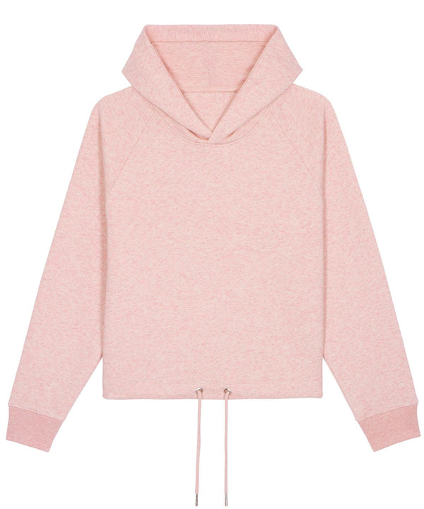 Cream Heather Pink - Women's Stella Bower cropped hoodie (STSW132) Hoodies Stanley/Stella Cropped, Directory, Exclusives, Hoodies, Lounge Sets, Must Haves, Organic & Conscious, Pastels and Tie Dye, Rebrandable, Recycled, Stanley/ Stella, Women's Fashion Schoolwear Centres