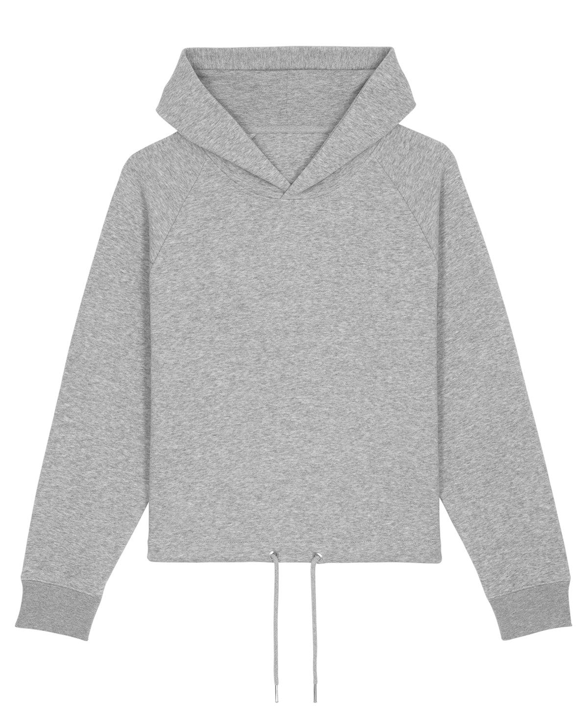 Heather Grey - Women's Stella Bower cropped hoodie (STSW132) Hoodies Stanley/Stella Cropped, Directory, Exclusives, Hoodies, Lounge Sets, Must Haves, Organic & Conscious, Pastels and Tie Dye, Rebrandable, Recycled, Stanley/ Stella, Women's Fashion Schoolwear Centres