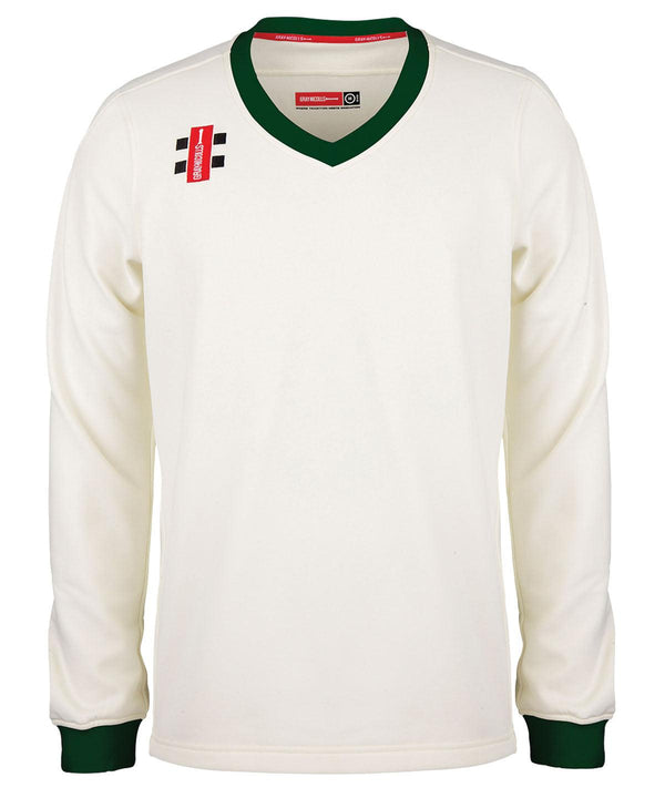 Ivory/Green - Pro performance sweater Sweatshirts Last Chance to Buy Activewear & Performance, Plus Sizes, Rebrandable, Sports & Leisure, Sweatshirts Schoolwear Centres