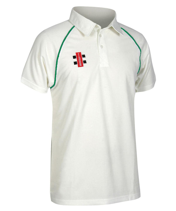 Ivory/Bottle - Kids Matrix short sleeve shirt Polos Last Chance to Buy Junior, Sports & Leisure Schoolwear Centres