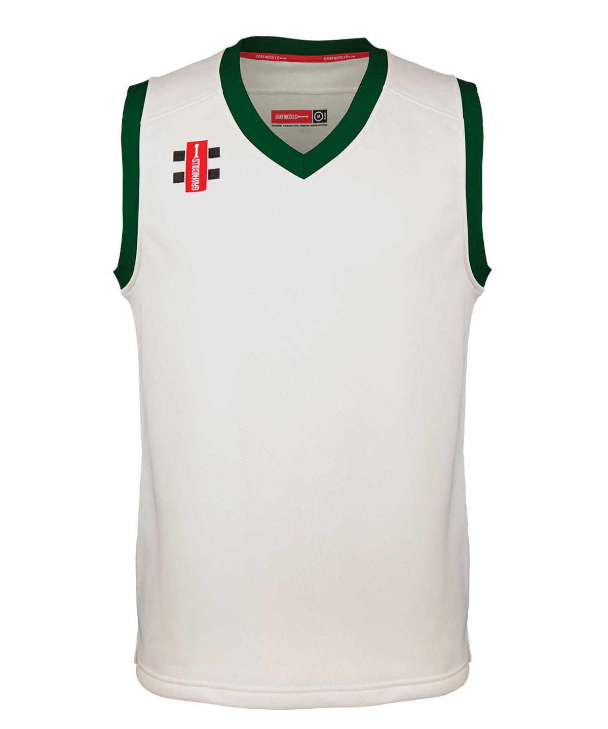 Ivory/Green - Kids pro performance slipover Sports Overtops Last Chance to Buy Activewear & Performance, Plus Sizes, Rebrandable, Sports & Leisure Schoolwear Centres