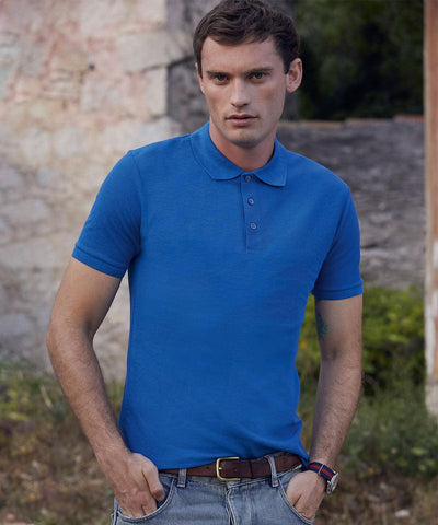 Red - 65/35 Tailored fit polo Polos Fruit of the Loom Plus Sizes, Polos & Casual, Rebrandable Schoolwear Centres