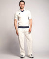 White/Navy trim - Curve sleeveless sweater Sweatshirts Last Chance to Buy Sports & Leisure Schoolwear Centres