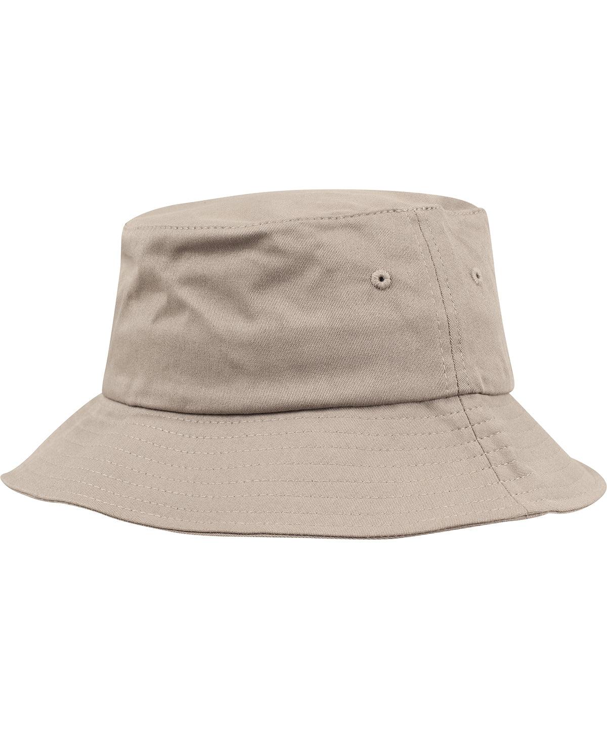 Khaki - Flexfit cotton twill bucket hat (5003) Hats Flexfit by Yupoong Headwear, Must Haves, New Colours For 2022, New Colours for 2023, Rebrandable Schoolwear Centres