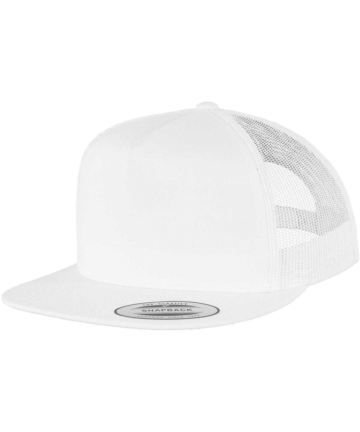 White - Classic trucker (6006) Caps Flexfit by Yupoong Headwear, Rebrandable Schoolwear Centres