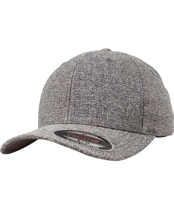 Dark Heather Grey - Flexfit melange cap (6355) Caps Flexfit by Yupoong Headwear, Rebrandable Schoolwear Centres