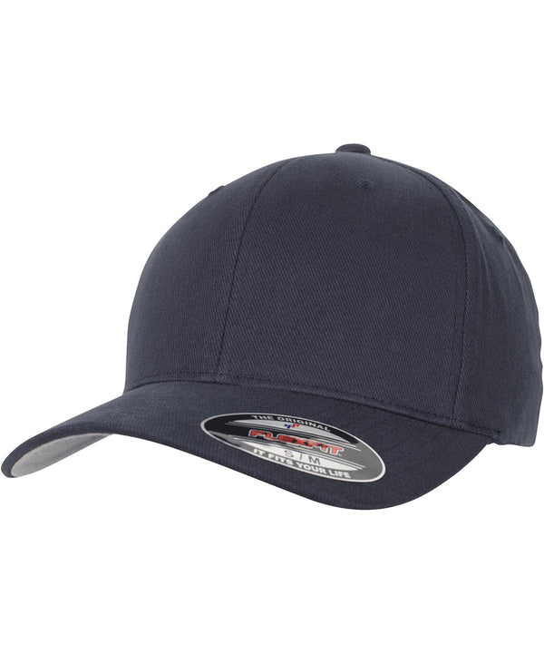 Navy - Flexfit brushed twill (6377) Caps Flexfit by Yupoong Headwear, Rebrandable Schoolwear Centres