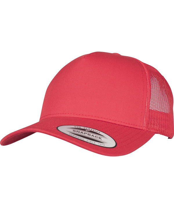 Red - 5-Panel retro trucker cap (6506) Caps Flexfit by Yupoong Headwear, Rebrandable Schoolwear Centres