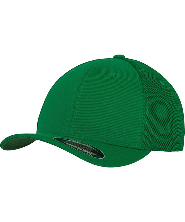 Green - Flexfit tactel mesh (6533) Flexfit by Yupoong HeadwearRebrandable
